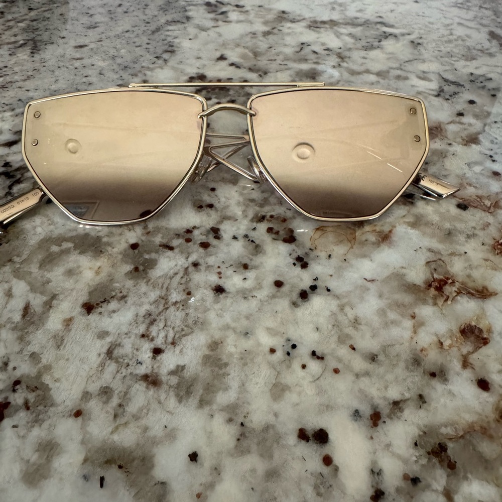 Dior Gold Mirror Sunglasses